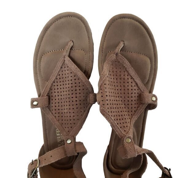 UGG Koolaburra Briona Leather Wedge Womens Shoes Size 7 Tan Pre-Owned‎ - Picture 13 of 14